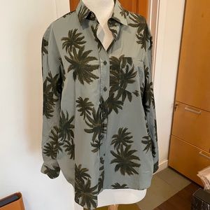 Le Superbe Palm Tree Button Down Shirt